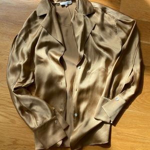 vince gold blouse